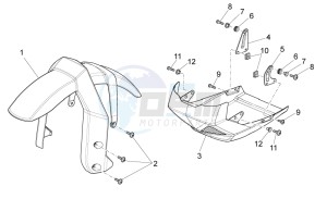 Stelvio 1200 - NTX - ABS 1200 drawing Front mud.-Pillar