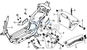 JOYRIDE 200 drawing FRAME