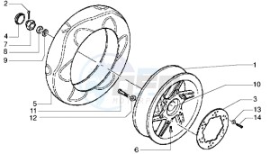 DNA 50 drawing Rear Wheel