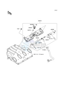 ZX 1000 E [NINJA ZX-10R] (E8F-E9FA) 0E9F drawing TOP FEED INJECTER