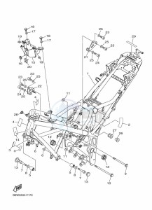 MT-03 MTN320-A (B6WB) drawing FRAME