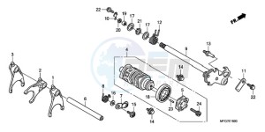 CB600FA39 Australia - (U) drawing GEARSHIFT DRUM