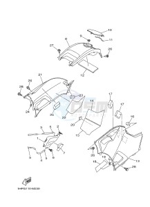 YFM550FWA YFM550DF GRIZZLY 550 (1NPF) drawing SIDE COVER