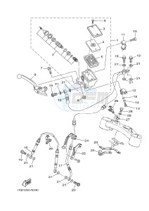 MT07A MT-07 ABS 700 (1XB9) drawing FRONT MASTER CYLINDER