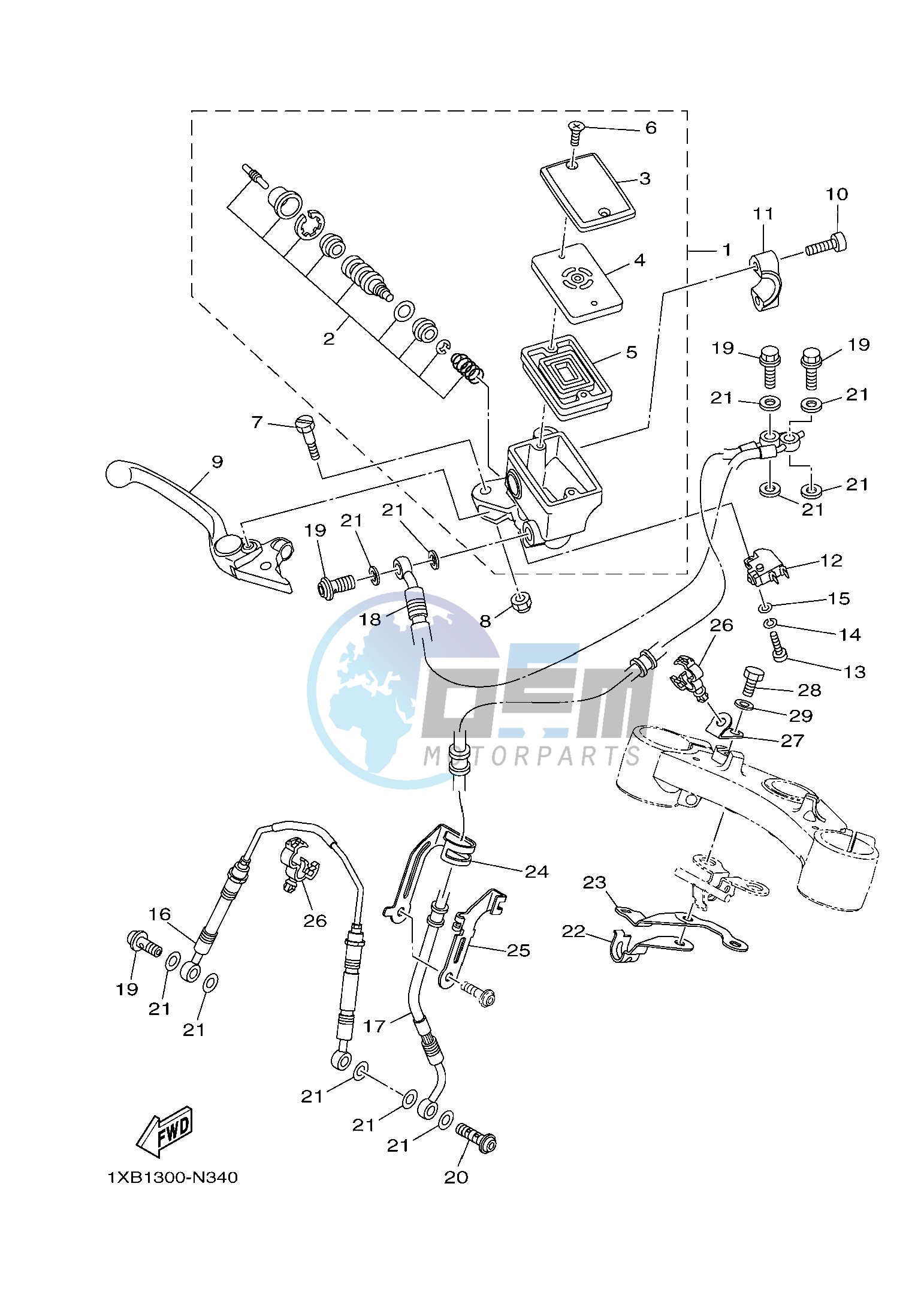 FRONT MASTER CYLINDER