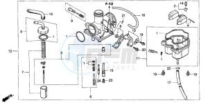 CM125C drawing CARBURETOR