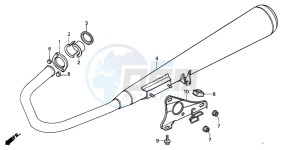 CG125 drawing EXHAUST MUFFLER