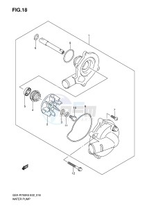 GSX-R750 (E2) drawing WATER PUMP