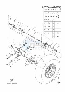 YFM700FWB YFM70KDHK (B6K6) drawing REAR WHEEL