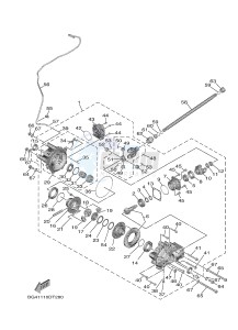 YXF850ES YXF85WPSJ WOLVERINE X (BG4A) drawing FRONT DIFFERENTIAL