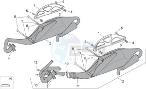 SR 50 H2O (ie+carb.) 03-12 drawing Exhaust pipe