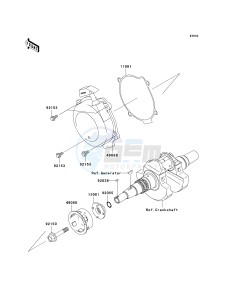 KVF 650 D ([BRUTE FORCE 650 4X4] (D6F-D9F) D7F drawing RECOIL STARTER