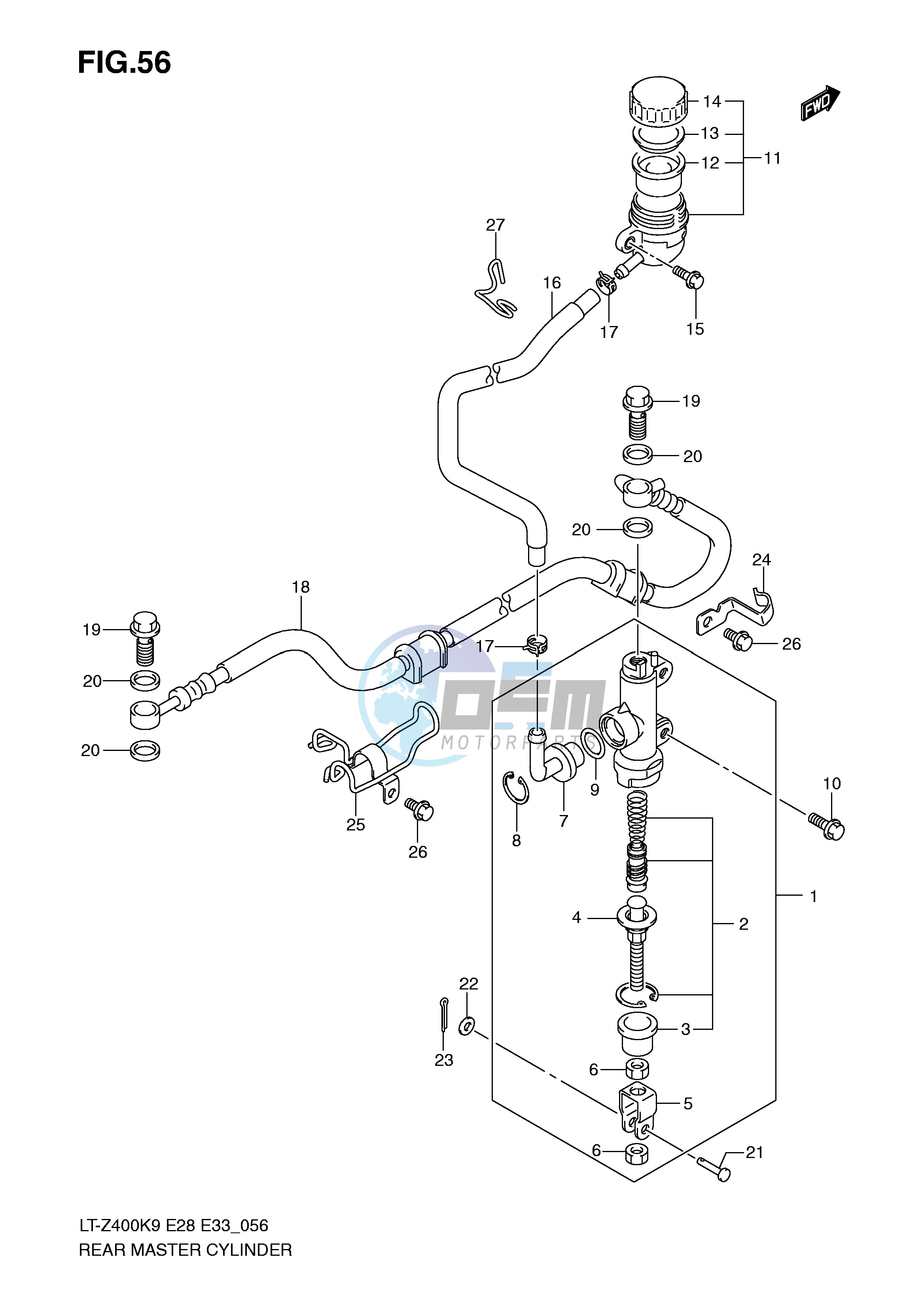 REAR MASTER CYLINDER