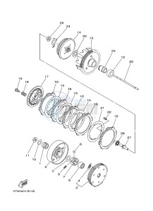 TT-R110E (5B6U 5B6V 5B6W 5B6W) drawing CLUTCH