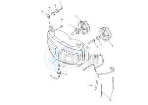 FZS FAZER (FZS600S) 600 drawing HEADLIGHT