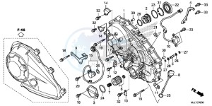 NC750DE Integra - NC750D Europe Direct - (ED) drawing RIGHT CRANKCASE COVER