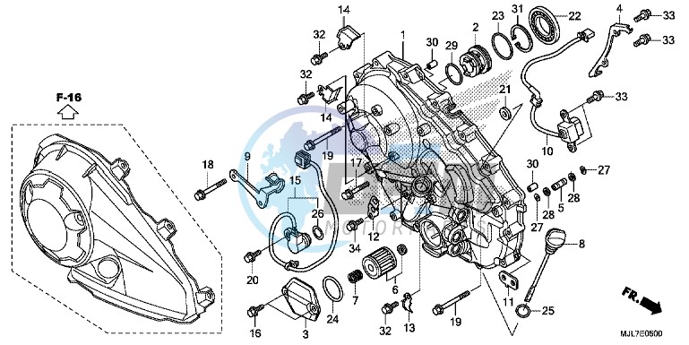 RIGHT CRANKCASE COVER