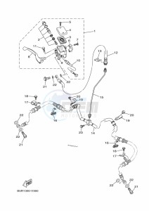 YFM450FWB KODIAK 450 (BJ5E) drawing FRONT MASTER CYLINDER