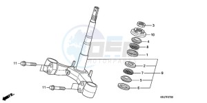 FES1259 Europe Direct - (ED) drawing STEERING STEM