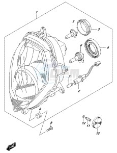 DL650 drawing HEADLAMP