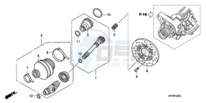 TRX420FPA9 Australia - (U) drawing PROPELLER SHAFT