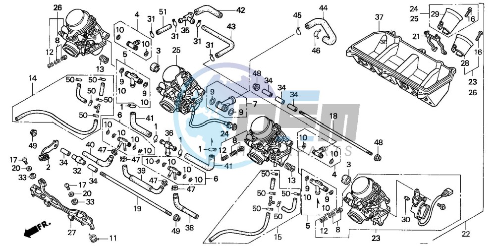 CARBURETOR ASSY. (CBR600FS/3S/T/3T/SET)