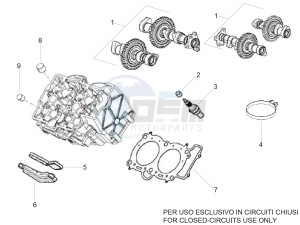 RSV4 Kit Engine SBK R 2012-2014 1000 drawing Cylinder head group