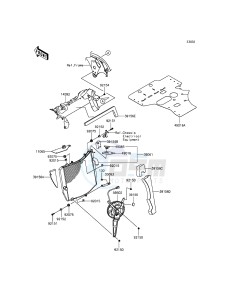 NINJA ZX-10R ABS ZX1000KFFA FR XX (EU ME A(FRICA) drawing Radiator