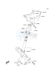 KLX 125 A (A6F) A6F drawing UNDER BRACKET