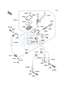 VERSYS KLE650A7F GB XX (EU ME A(FRICA) drawing Front Master Cylinder