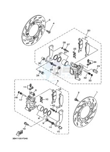 YFM700FWBD KODIAK 700 EPS (B5KS) drawing FRONT BRAKE CALIPER