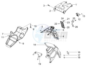 Runner 200 ST 4t e3 drawing Rear cover - Splash guard