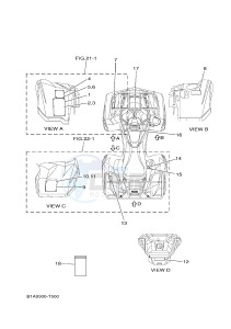 YFM700FWAD YFM70GPLJ GRIZZLY 700 EPS (B1AS) drawing EMBLEM & LABEL 1