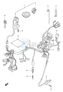 GSF1200 (E2) Bandit drawing WIRING HARNESS (GSF1200T V W X Y ST SV SW SX SY)