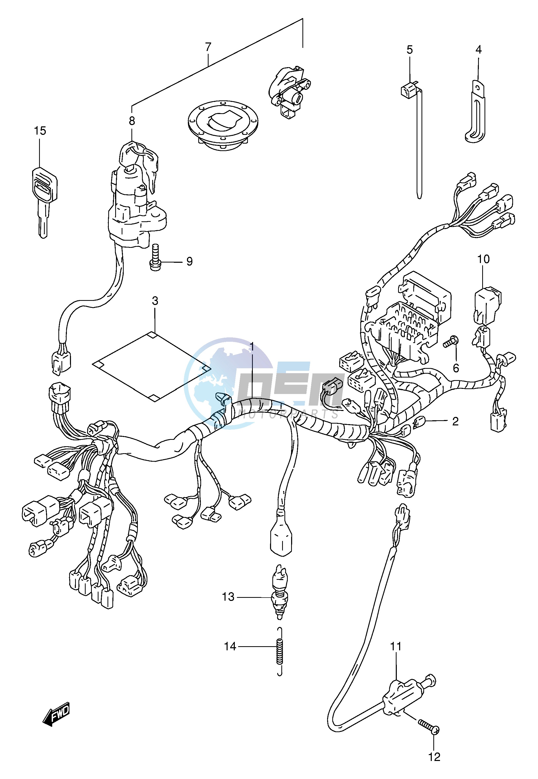 WIRING HARNESS (GSF1200T V W X Y ST SV SW SX SY)