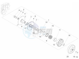 SPRINT SPORT 150 4T 3V IGET ABS E4 (EMEA) drawing Driven pulley