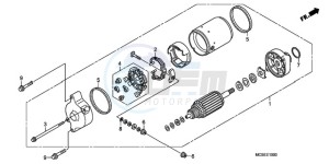 ST1300A9 Australia - (U / ABS MME) drawing STARTING MOTOR