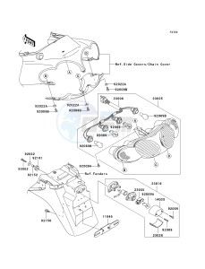 ZX 1200 C [NINJA ZZR 1200] (C1-C4) [NINJA ZZR 1200] drawing TAILLIGHT-- S- --- C1_C2- -