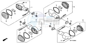 XL700VAB TRANSALP E drawing WINKER