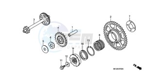 CBR600RR9 France - (F / CMF SPC) drawing STARTING CLUTCH