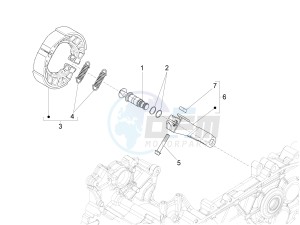 Sprint 125 4T 3V ie drawing Rear brake - Brake jaw