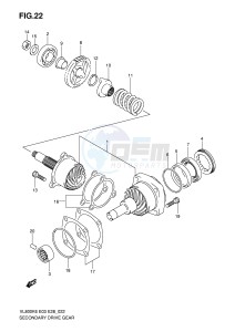 VL800 (E3-E28) VOLUSIA drawing SECONDARY DRIVE GEAR