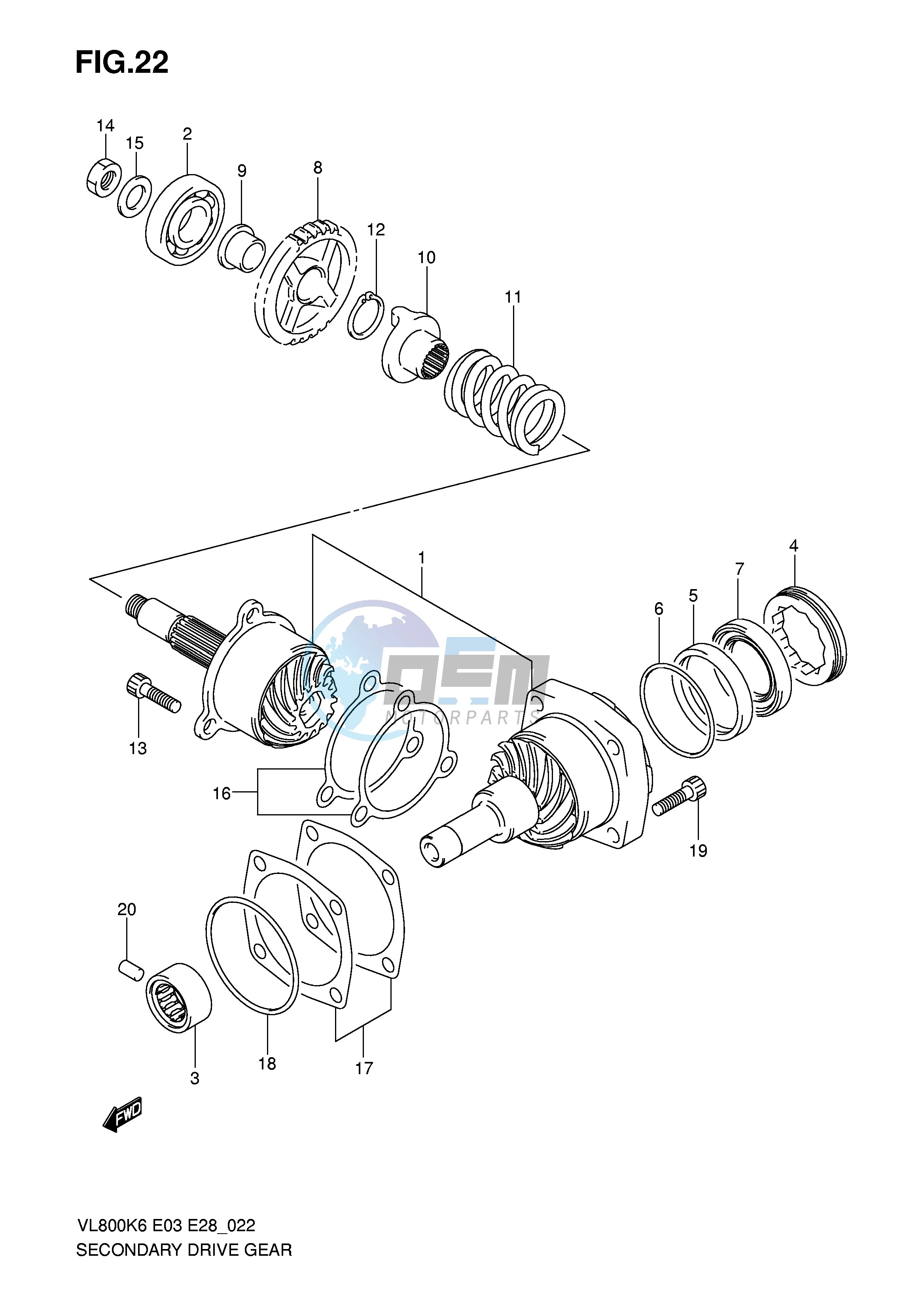 SECONDARY DRIVE GEAR