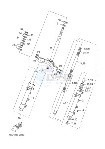 YPR400RA XMAX 400 ABS EVOLIS 400 ABS (1SD3) drawing STEERING