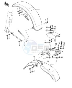 KZ 400 A B (A1-B2) drawing FENDERS