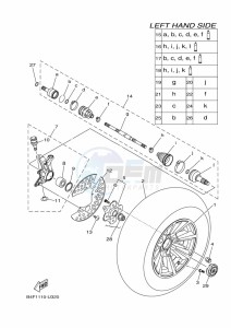 YFM700FWAD (BFEF) drawing FRONT WHEEL