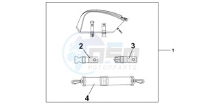 CBR1000RA9 E / ABS MKH REP drawing REAR SEAT BAG