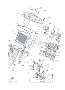 MT09 900 (1RCL 1RCM) drawing INTAKE 2