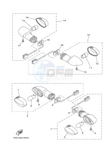 MT07 700 (1WS1 1WS2) drawing FLASHER LIGHT