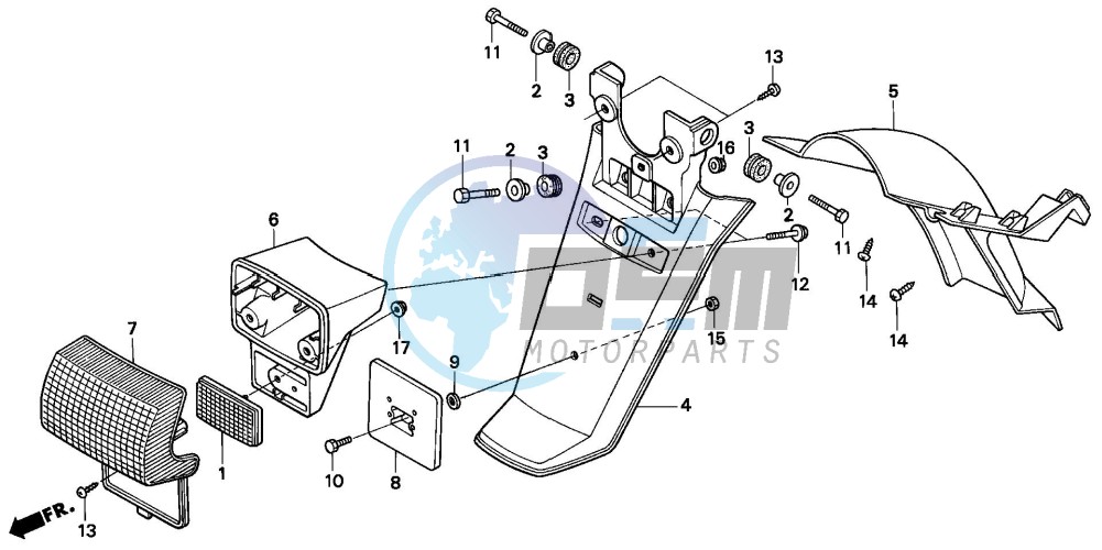 REAR FENDER (PK50S-H)